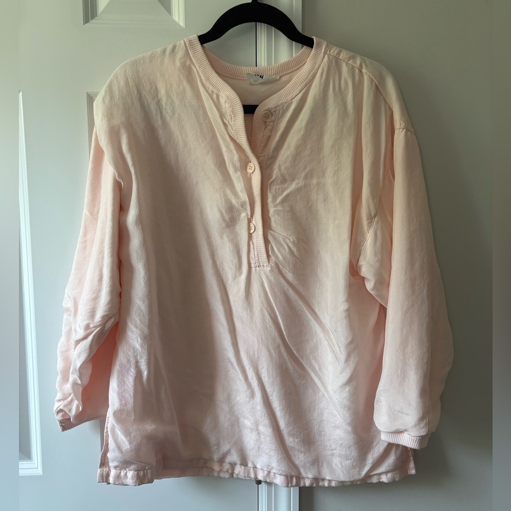 Vintage Morelle Pink Silk Top